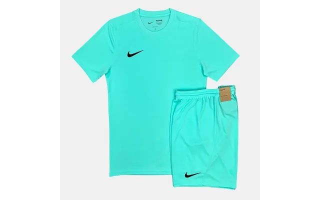 Nike Junior Dri-fit Tshirt Shorts Set - Turquoise-l 12-13 M 10-12