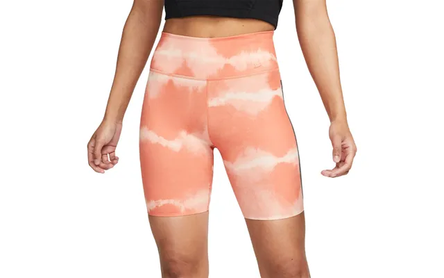 Nike Women's Dri Fit Luxe Shorts - Peach Tie-dye-xs