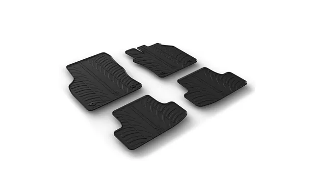 Car Mats For Audi Q2 2016 - 2026 Gledring Custom-fit Black Rubber Floor Mat Set