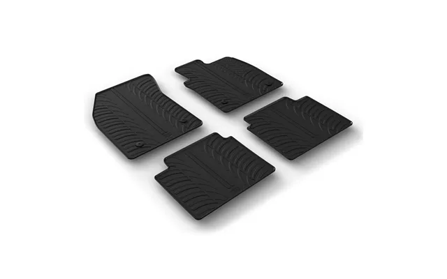 Car Mats For Ford Focus Mk.4 Manual Excl. Hybrid 2018 - 2026 Gledring Custom-fit Black Rubber Floor Mat Set