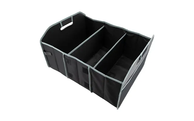 P1 Autocare Car Boot Organiser With Flexible Storage Compartments Large Size - Black