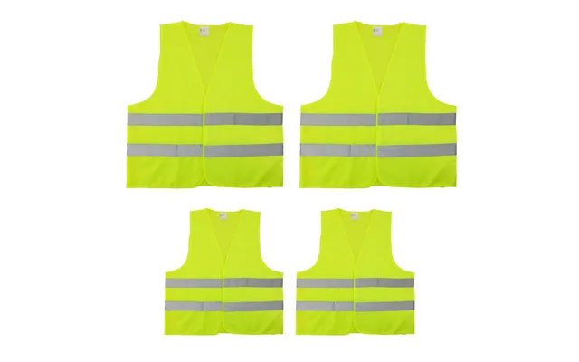 P1 Autocare Set Of High Vis Safety Jackets Family Pack - 2 Adult 2 Children