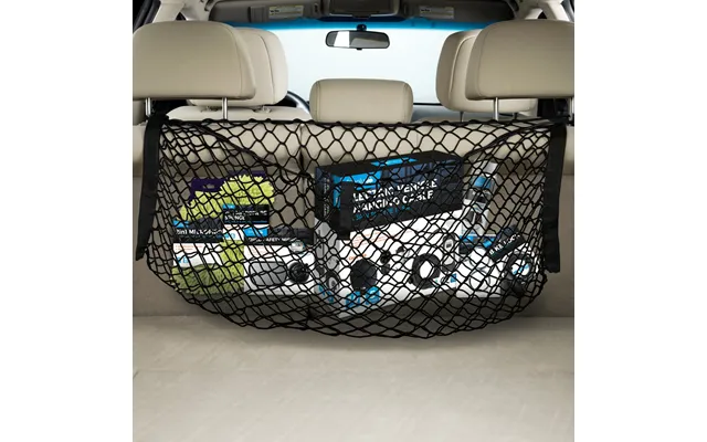Simply Auto Premium Car Rear Seat Black Strong Cargo Net 65 X 39 Cm