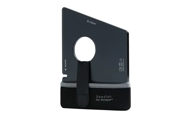 Swedish Ice Scraper In Black Colour With Neoprene Holder & Storage Sleeve Best Heavy Duty Car Window Frost Removal