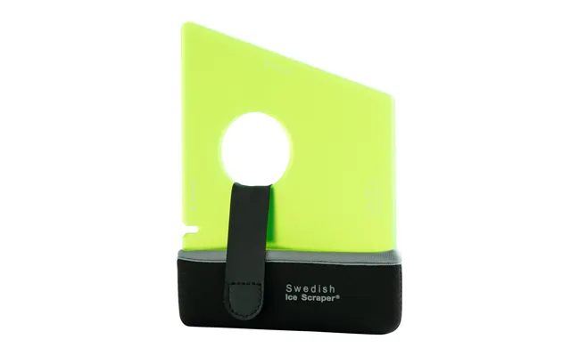 Swedish Ice Scraper In Yellow Colour With Neoprene Holder Best Heavy Duty Car Window Frost Removal