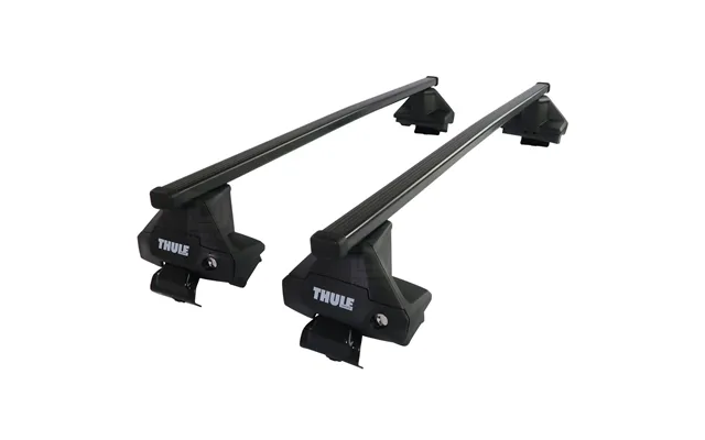 Thule Roof Bars For Dacia Sandero Mk.3 2020 - 2026 No Roof Rails Squarebar Evo Black Steel Car Roof Rack