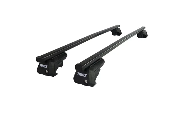Thule Roof Bars For Hyundai Santa Fe Mk.5 2024 - 2026 Open Roof Rails Thule Squarebar Evo Black Steel Car Roof Rack