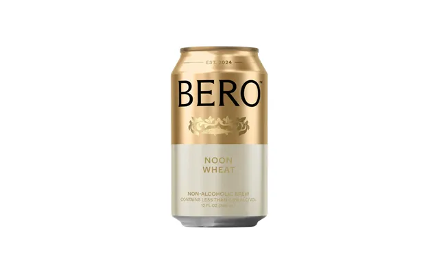 Bero Noon Wheat - Non Alcoholic Wheat Beer, Case Of 6 Cans