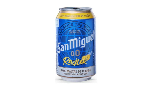 San Miguel 0.0 Radler - Alcohol Free Beer, Case Of 24 Cans