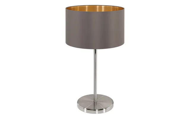 Eglo Maserlo Cappuccino & Gold Table Lamp - Nickel