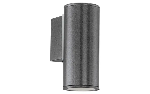 Eglo Riga Anthracite Cylindrical Ip44 2.8w Gu10 Wall Light