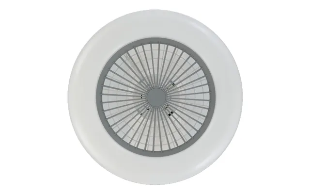 Eglo Sayulita-l White Grey Led Ceiling Light With Fan 2700-6500k