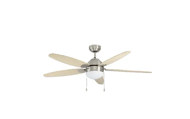 Eglo Susale Satin Nickel E14 Ceiling Fan With Light