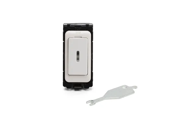 Lieber 20ax 2 Way Single Pole Key Rm-grid Switch Module - White