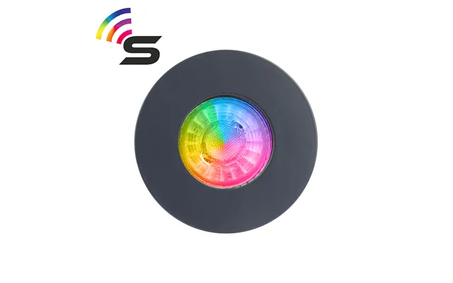 Lieber Anthracite Ip65 Fire Rated Colour Changing Smart Downlight