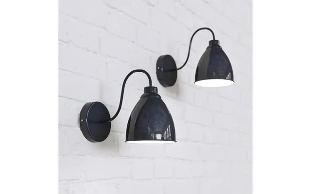 Oxford Vintage Wall Light Squid Ink Navy Blue - Soho Lighting