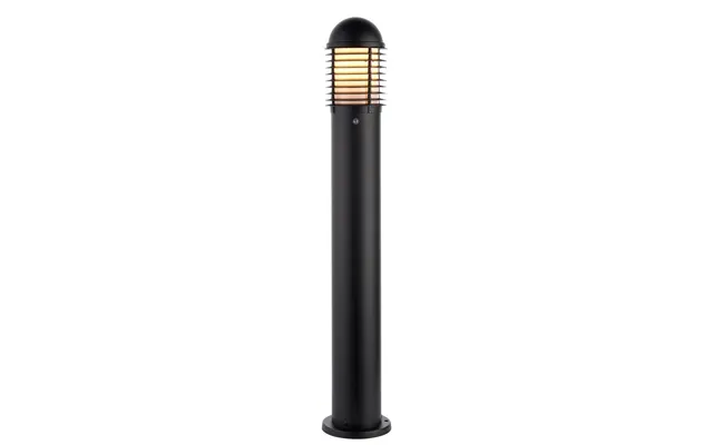 Saxby Louvre Photocell Ip44 0w Bollard Light - Black
