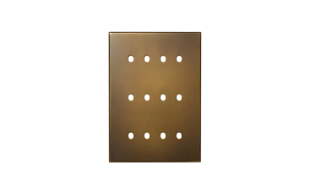 Soho Lighting Aged Brass 12 Gang Tm Module Grid Switch Plate - The Palaces Collection