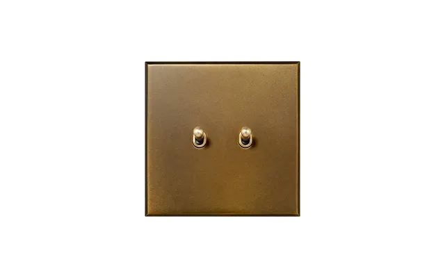 Soho Lighting Aged Brass 2 Gang 20a Intermediate Switch With Brass Paddle Toggle - The Palaces Collection