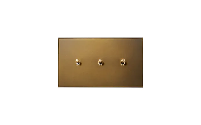 Soho Lighting Aged Brass 3 Gang 20a Intermediate Switch With Brass Ball Toggle - The Palaces Collection