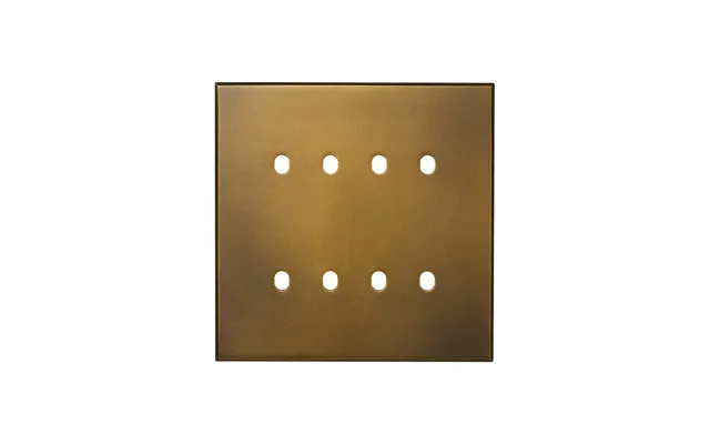 Soho Lighting Aged Brass 8 Gang Tm Module Grid Switch Plate - The Palaces Collection
