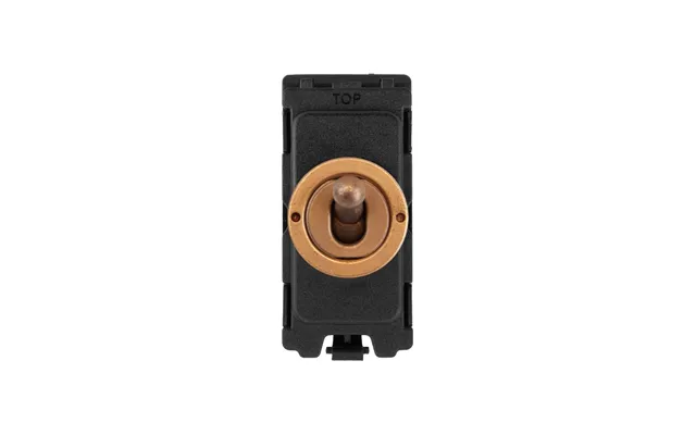 Soho Lighting Antique Copper 20a 2 Way & Off Retractive Cm-grid Toggle Switch Module