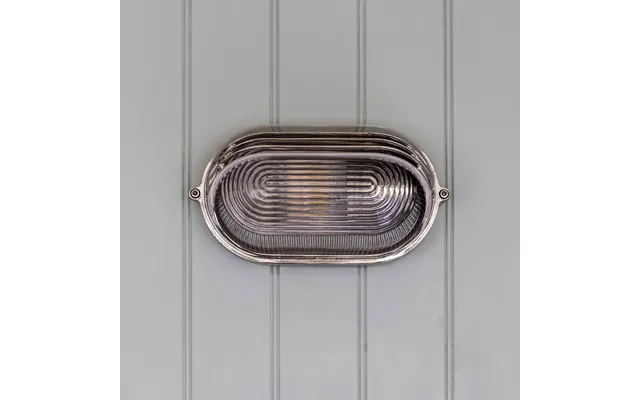 Soho Lighting Marlborough Eyelid Prismatic Glass Ip65 Outdoor & Bathroom Nickel Bulkhead Wall Light