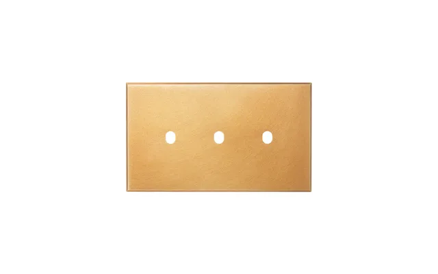 Soho Lighting Natural Brass 3 Gang Tm Module Grid Switch Plate - The Palaces Collection