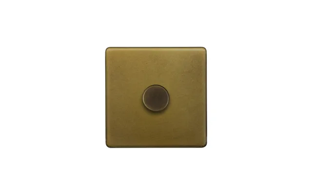 Soho Lighting Old Brass 1 Gang 1000w Dc1-10v Dimmer Switch