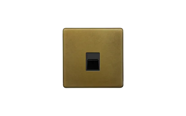 Soho Lighting Old Brass 1 Gang Data Socket Rj45 Ethernet Cat5 Cat6