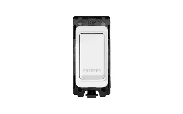 Soho Lighting White Metal 20a Double Pole 'freezer' Rm-grid Switch Module