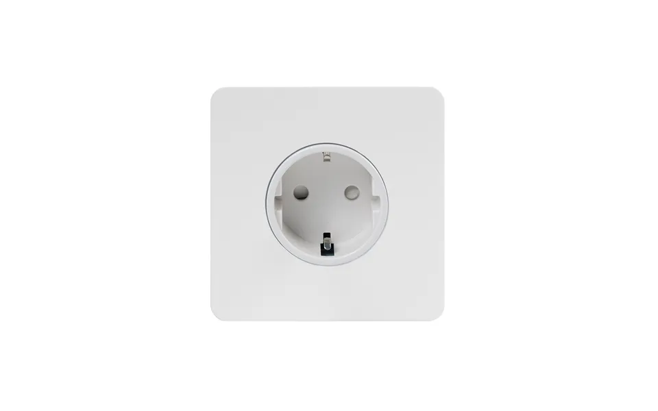 Soho Lighting White Metal Flat Plate 16a 1 Gang Euro Schuko Socket Wht Ins Screwless - Size H 86mm X W 86mm