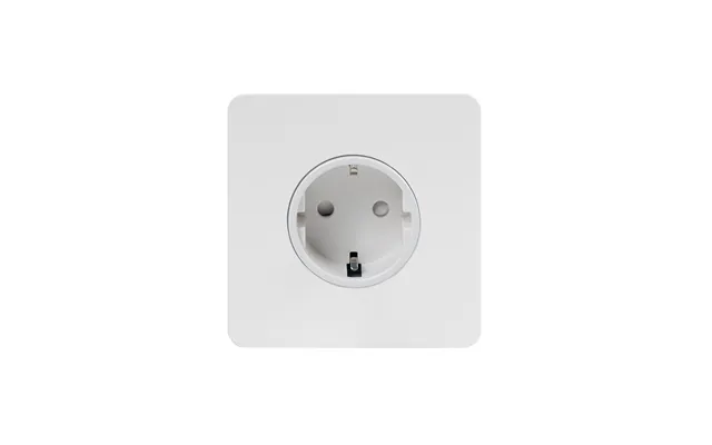 Soho Lighting White Metal Flat Plate 16a 1 Gang Euro Schuko Socket Wht Ins Screwless - Size H 86mm X W 86mm