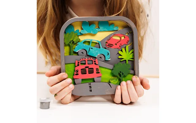 3d Diy Wood Painting Kit For Kids Cars