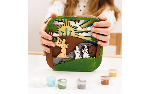 3d Diy Wood Painting Kit For Kids - Empty Tomb