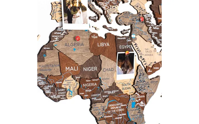 3d Luminous Led Wooden World Map 2.0 Urban
