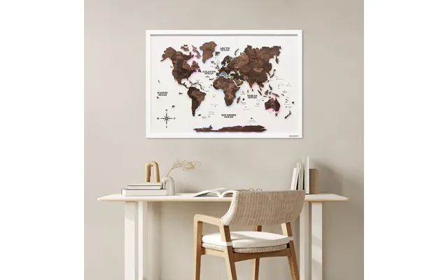 Map On Board Led 2.0 Dark Walnut