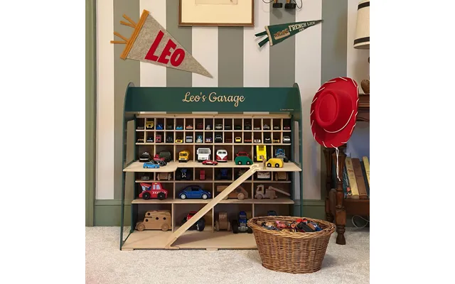 Toy Car Garage Storage - White