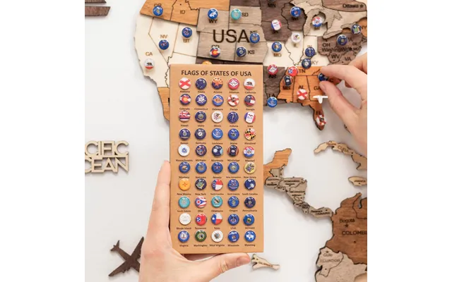 Usa Flags Push Pins