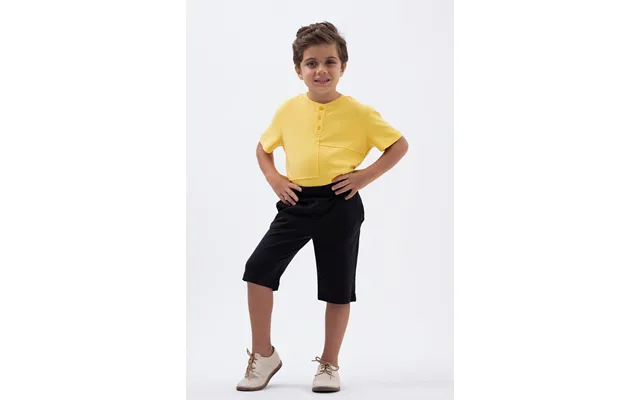 Enorsia Black Essential Boys Jersey Shorts - Uk 4 Yrs