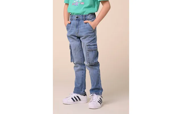 Enorsia Boys Light Blue Cargo Jeans 3yrs-9yrs - Uk 4 Yrs