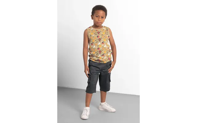Enorsia Boys Mid Gray Pull-on Cargo Shorts 6yrs-9yrs - Uk 8 Yrs