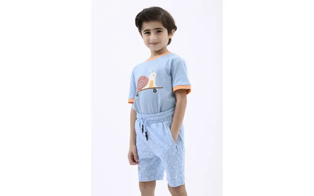 Enorsia Boys Sky Printed Jersey Shorts 12 18mths-7yrs - Uk 6 Yrs