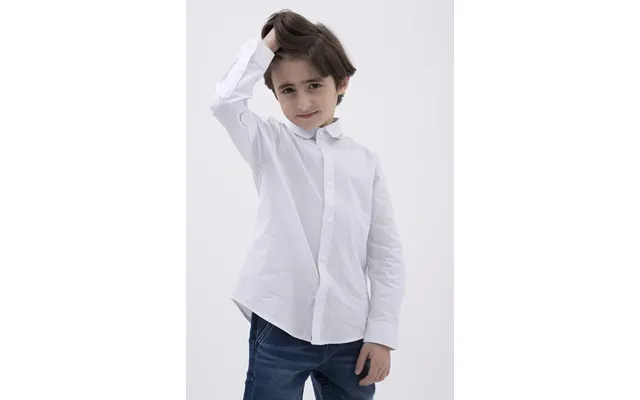 Enorsia Boys White Woven Tipped Collar Shirt 3-14yrs - Uk 8 Yrs