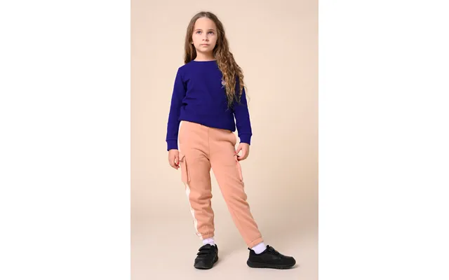 Enorsia Girls Blue Embroidery Print Waffle Sweatshirt 5yrs-11yrs - Uk 7 8 Yrs