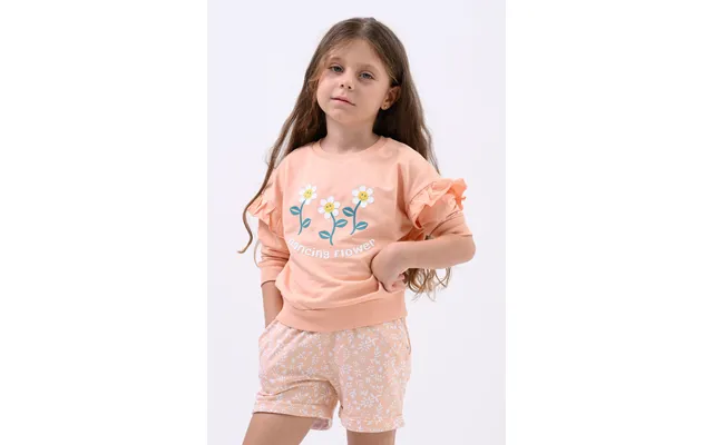 Enorsia Girls Cream Floral Printed Shorts 12 18mths-6 7yrs - Uk 1