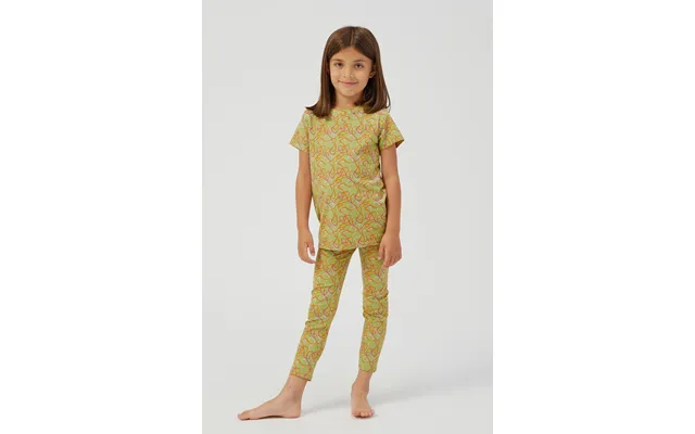 Enorsia Girls Green Abstract Print T-shirt & Leggings Set - Uk 12 18 Mths