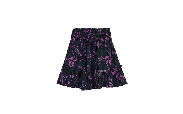 Enorsia Girls Green Viscose Frilled Hem Mini Skirt 2 3yrs-8 9yrs - Uk 5 6 Yrs