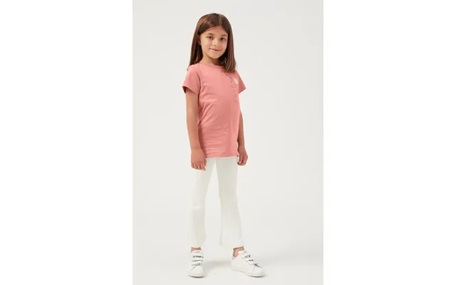Enorsia Girls Orange Broderie Pocket With Embroidery T-shirt - Uk 8 9 Yrs
