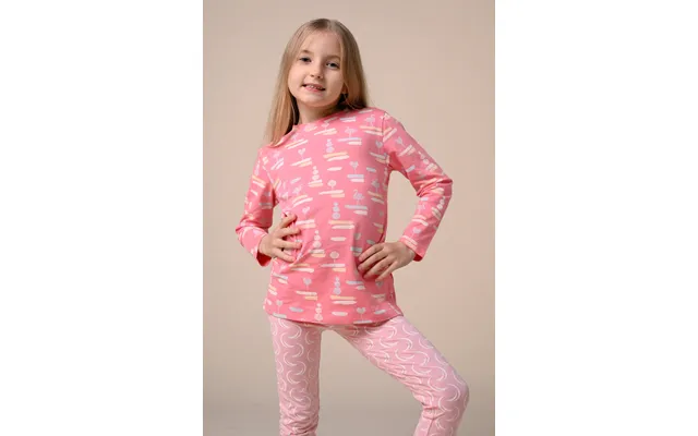 Enorsia Girls Pink Flemingo Print Long Sleeve T-shirt 2yrs-9yrs - Uk 7 8 Yrs